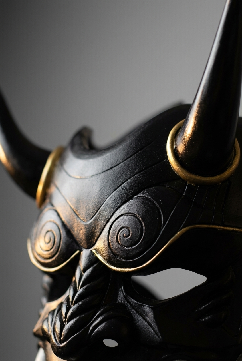 HANNYA MASK BLACK // 般若