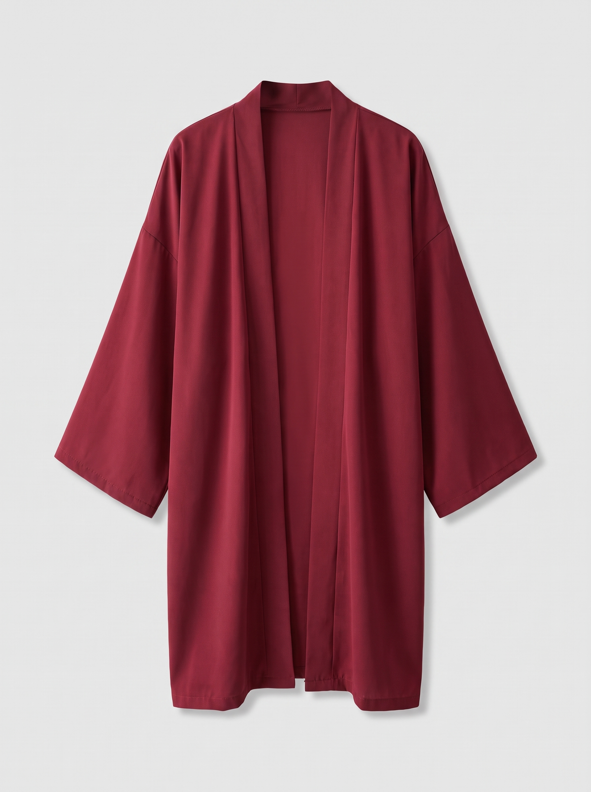 FLOWING CLOAK // NAGARE HAORI - BURGUNDY