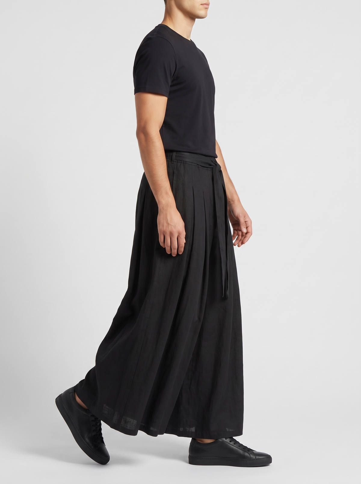 EARTH STANCE // DAICHI HAKAMA - BLACK - on model