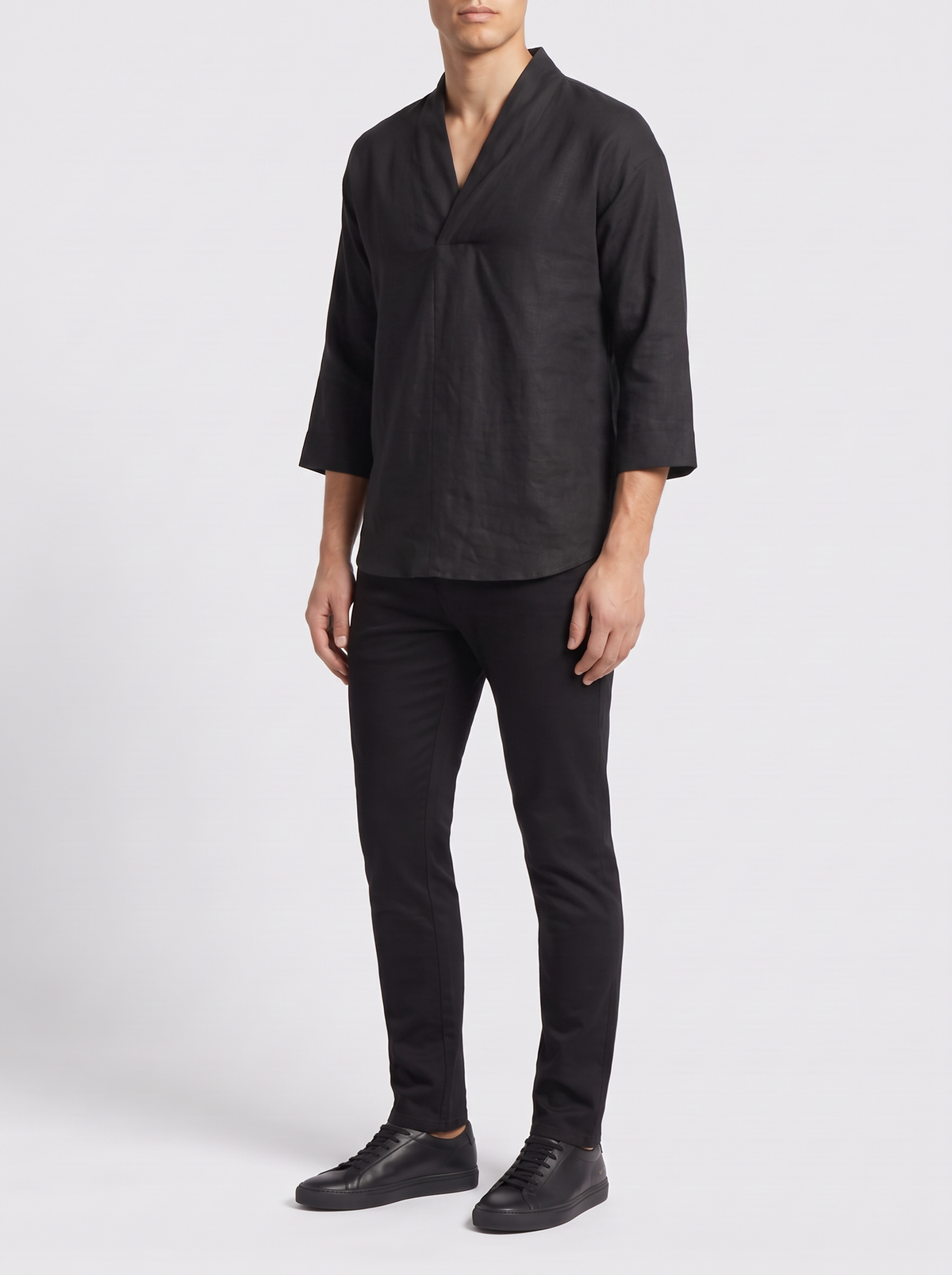 STILL MIND // SHIZUKA SHIRT - BLACK - on model