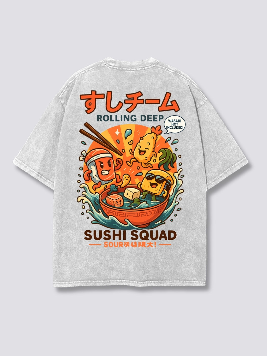 SUSHI SQUAD // Sushi sukuwaddo TEE