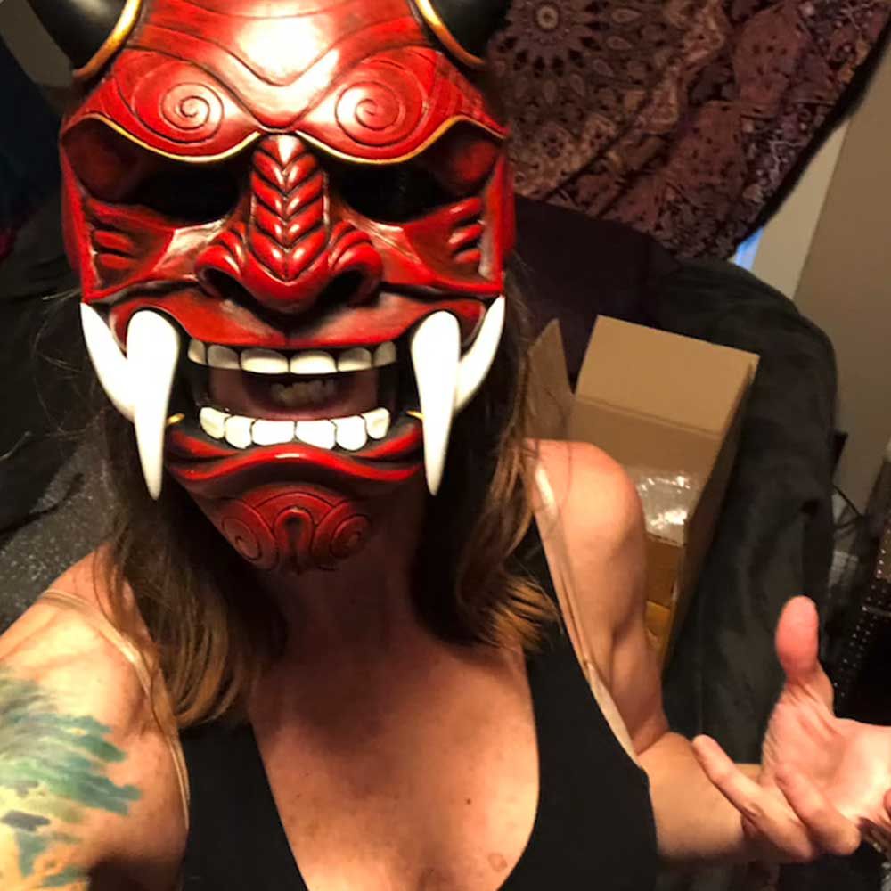 HANNYA MASK BLACK // 般若