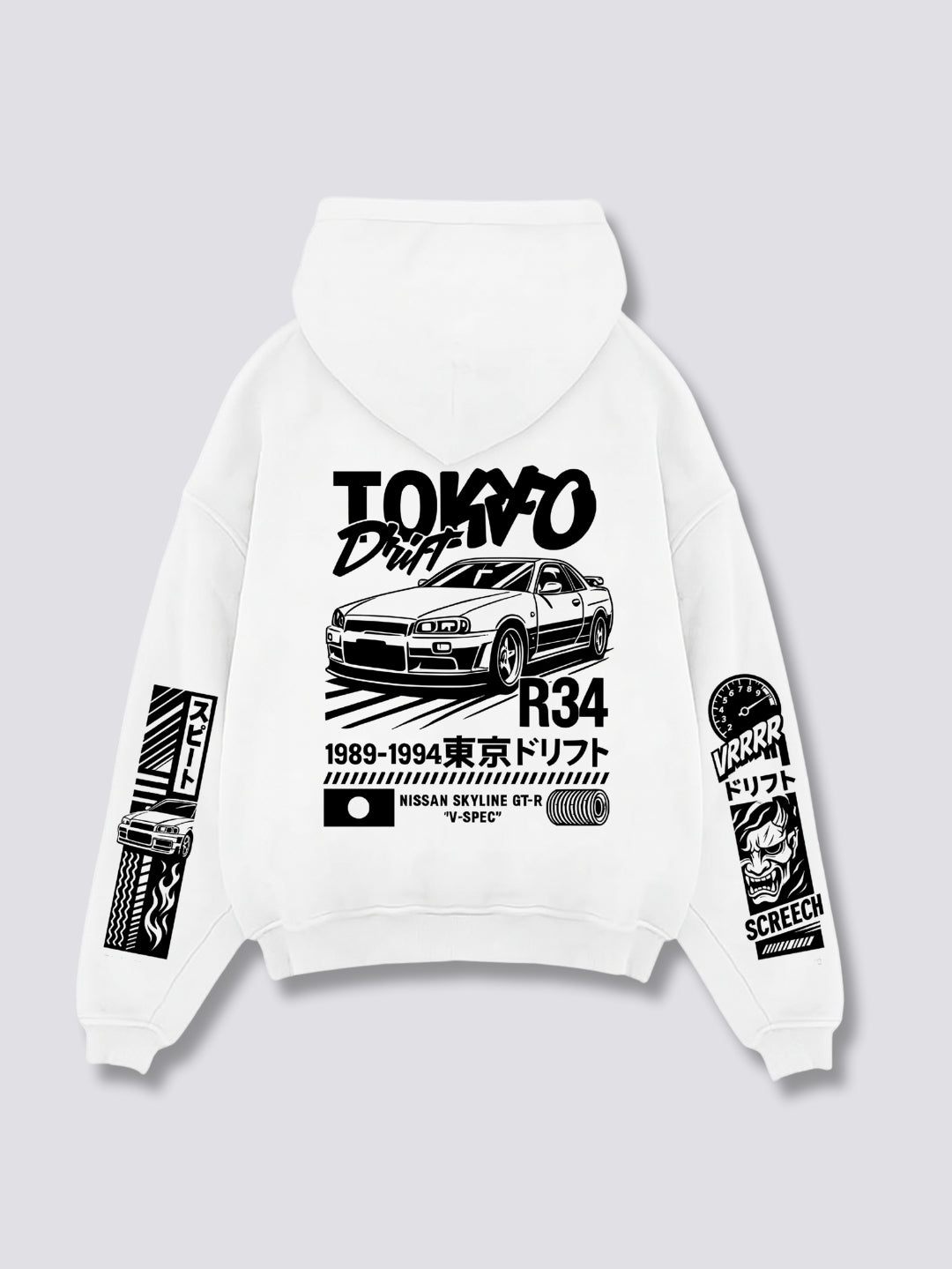 TOKYO DRIFT // Tōkyō dorifuto HOODIE
