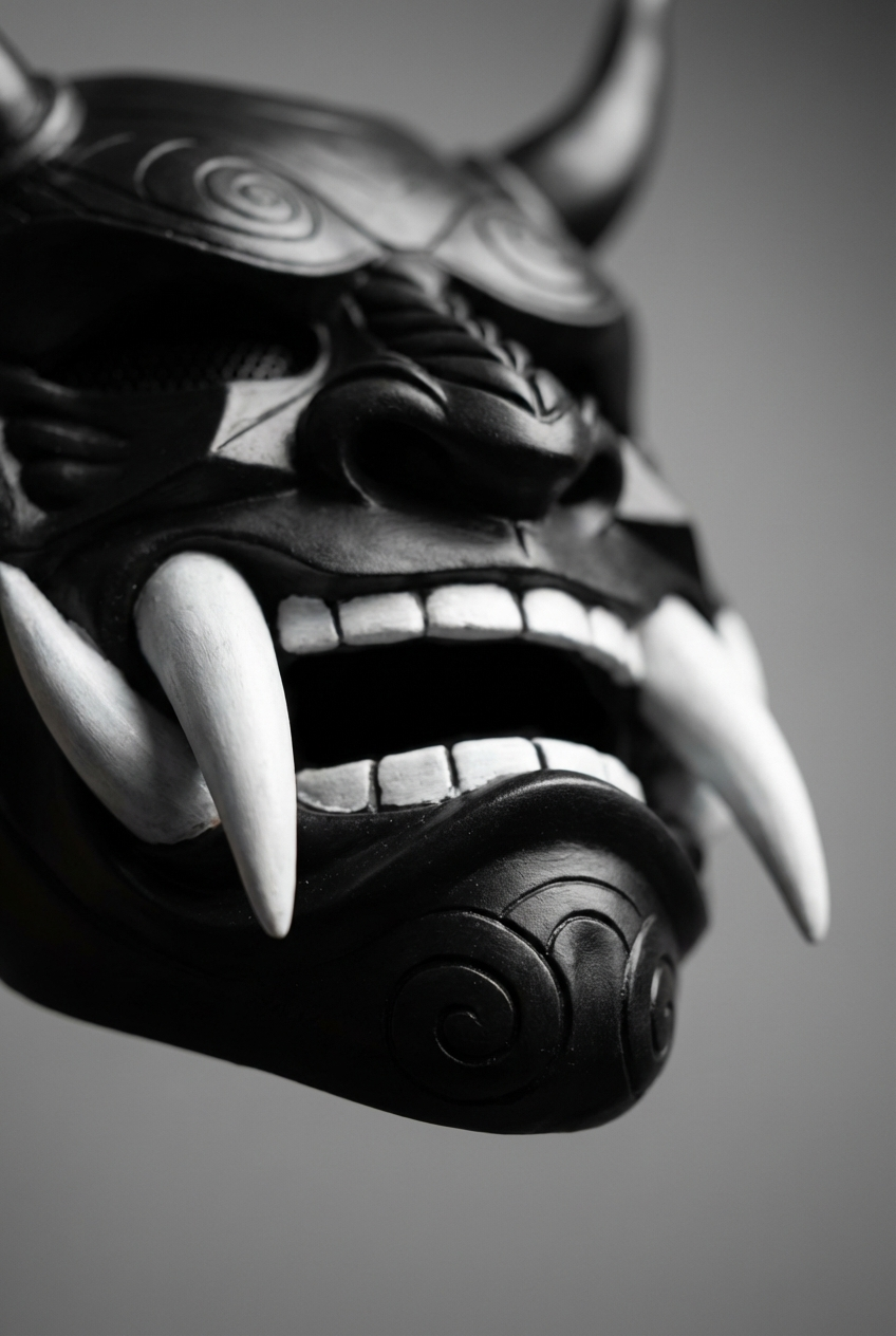 HANNYA MASK BLACK // 般若